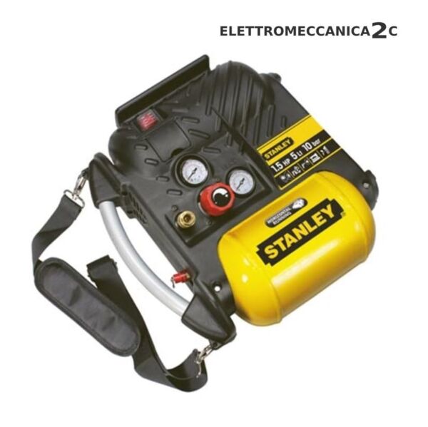 STANLEY DN200/10/5 compressore portatile con tracolla 10bar 1,5 hp 5lt