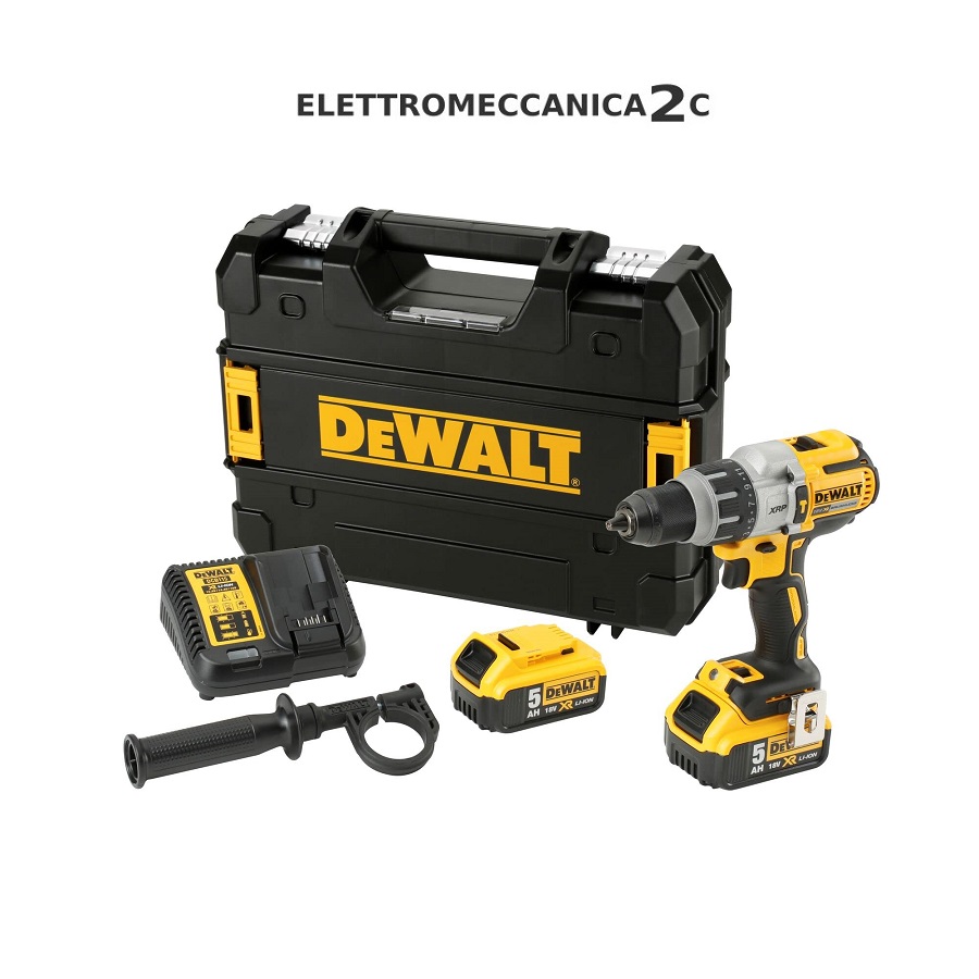 DEWALT DCD996P2-QW avvitatore percussione 18v brushless 2x5ah 95Nm 3velocita' tstak