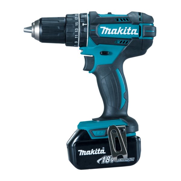 MAKITA DHP482RFJ avvitatore percussione 18v 2 batterie 3ah 13mm valigetta makpac