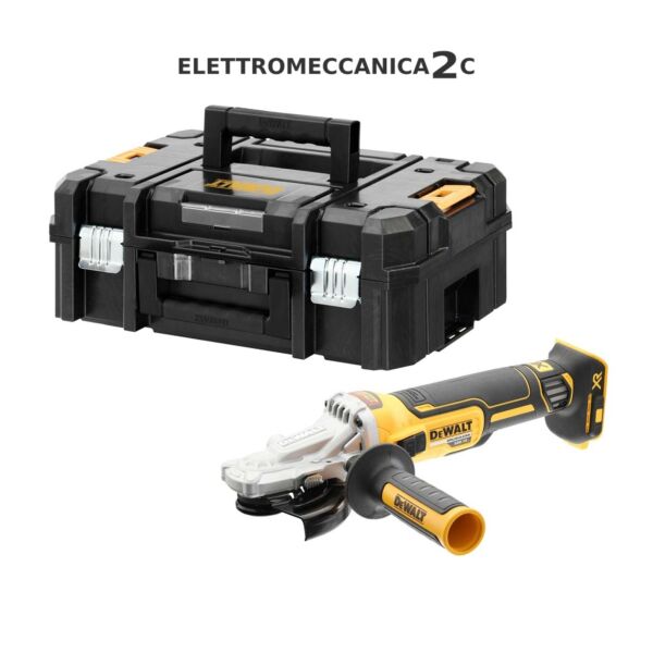 DEWALT DCG405FNT-XJ smerigliatrice 18v brushless 125mm testa ribassata solo macchina tstak