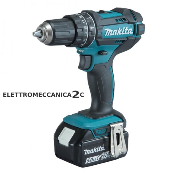 MAKITA DHP482RTJ1 avvitatore percussione 18v 1x5ah 13mm valigetta makpac dhp482rtj