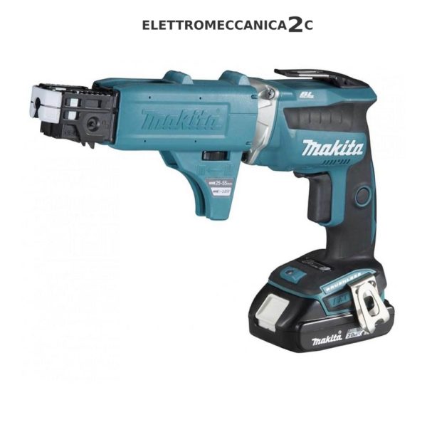 MAKITA DFS452AJX2 avvitatore cartongesso 18v 2x2ah brushless caricatore viti