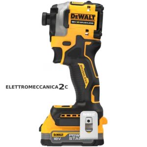 DEWALT DCF850E2T-QW avvitatore impulsi 18v brushless 1/4" 205Nm 2 batterie powerstack