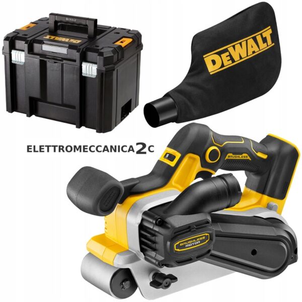 DEWALT DCW220NT-XJ levigatrice a nastro 18v brushless 75x533mm solo macchina tstak