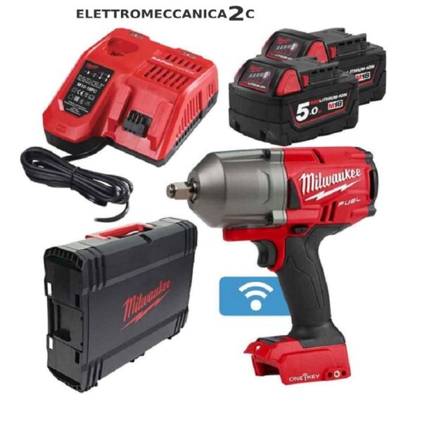 MILWAUKEE ONEFHIWF12-502X avvitatore impulsi 18v 2 batterie 5ah 1898Nm 1/2" fuel