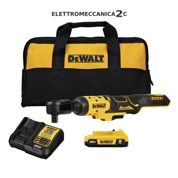 DEWALT DCF512D1-QW cricchetto 18v xr brushless 1 batteria 2ah 1/2" 95 Nm borsa