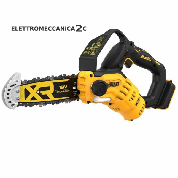 DEWALT DCMPS520P1-QW elettrosega a catena per potatura 18v brushless barra 20cm 1 batteria 5ah - immagine 2