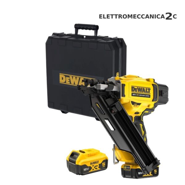 DEWALT DCN930P2-QW chiodatrice chiodi con testa a D 50-90mm 18v 2 batterie 5ah valigetta