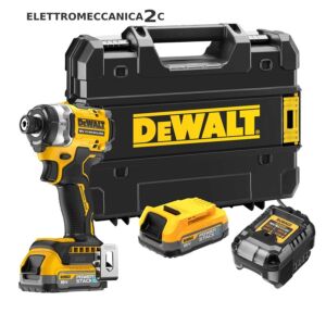 DEWALT DCF860E2T-QW avvitatore impulsi 18v brushless 2batterie powerstack 1/4" 282Nm