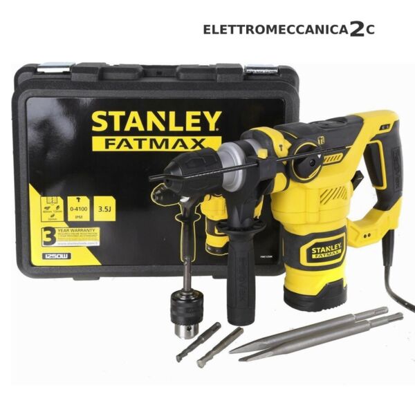 STANLEY FME1250K-QS tassellatore sds plus 32mm 1250w 3,5j kit accessori valigetta