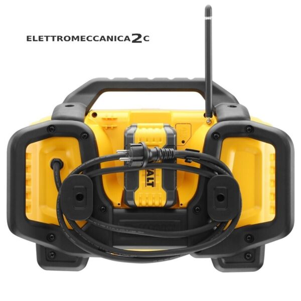 DEWALT DCR027-QW radio caricabatterie a filo 230v e batterie 18/54v bluetooth - immagine 2