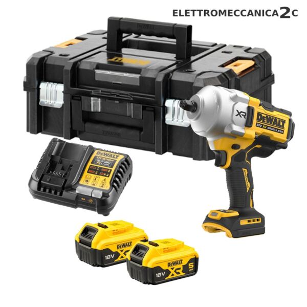 DEWALT DCF961P2T avvitatore impulsi 1'2" 2373Nm 18v brushless 2batterie 5ah tstak dcf961h2t
