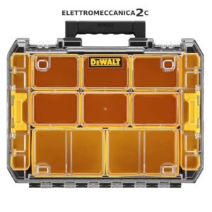 DEWALT DWST82968-1 valigetta tstak V doppio organizer coperchio trasparente IP54