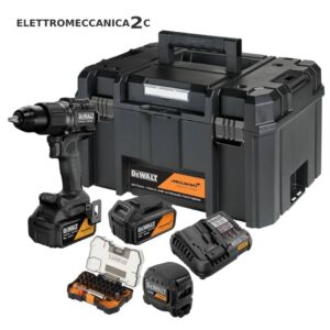 DEWALT McLAREN DCD86MP2KT-QW avvitatore a percussione 18v 2 batterie 5ah 13mm 90Nm kit accessori DCD805P2T