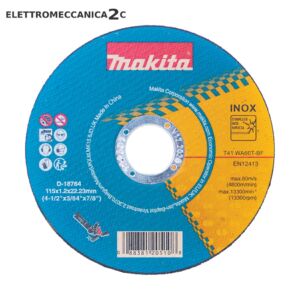 MAKITA D-18764-12 kit 12 dischi taglio ferro-inox diametro 115mm spessore 1,2mm